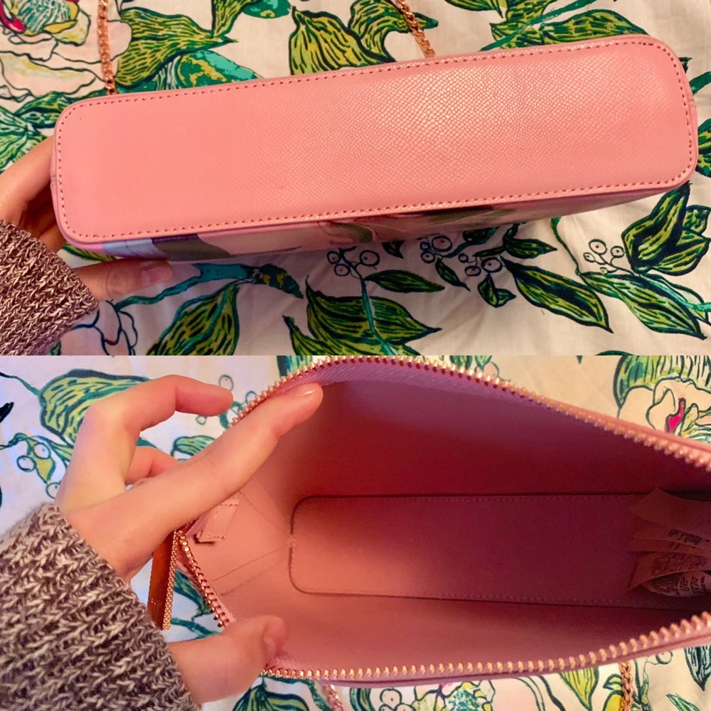 Ted Baker Julisa Eden Leather Pink Cross-Body Bag - Picture 7 of 8